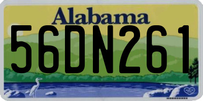 AL license plate 56DN261