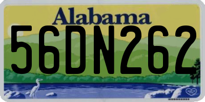 AL license plate 56DN262