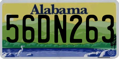 AL license plate 56DN263
