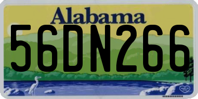 AL license plate 56DN266