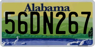 AL license plate 56DN267