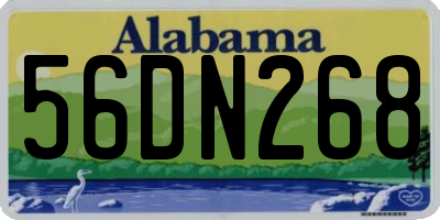 AL license plate 56DN268