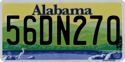 AL license plate 56DN270