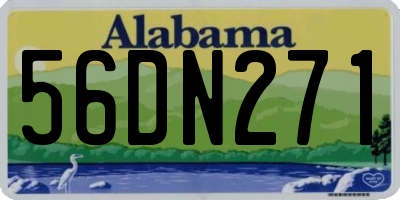 AL license plate 56DN271
