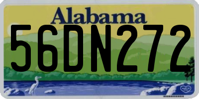 AL license plate 56DN272