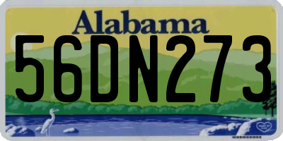 AL license plate 56DN273