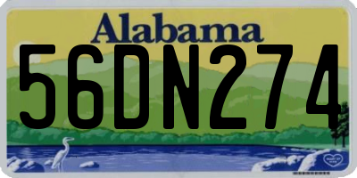 AL license plate 56DN274