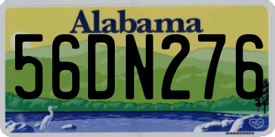 AL license plate 56DN276