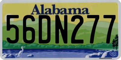 AL license plate 56DN277