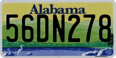 AL license plate 56DN278