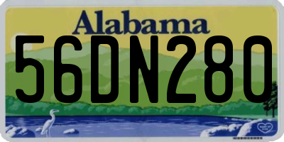 AL license plate 56DN280
