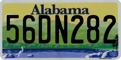 AL license plate 56DN282