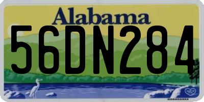 AL license plate 56DN284
