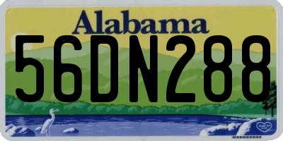 AL license plate 56DN288