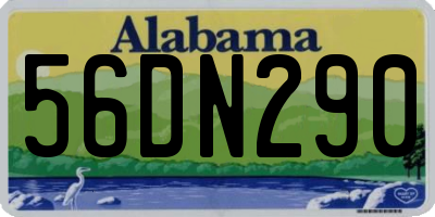 AL license plate 56DN290