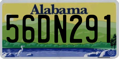 AL license plate 56DN291