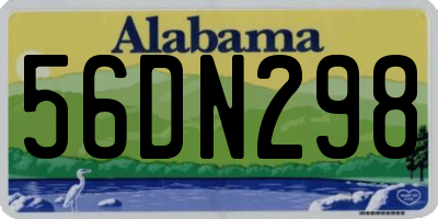 AL license plate 56DN298