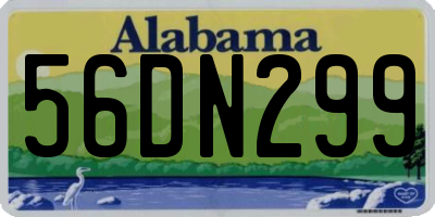 AL license plate 56DN299