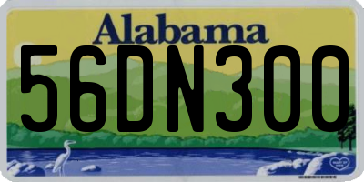 AL license plate 56DN300