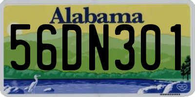 AL license plate 56DN301