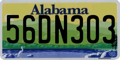 AL license plate 56DN303