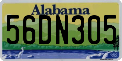 AL license plate 56DN305