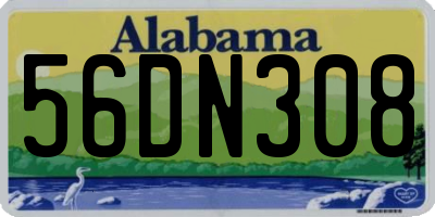 AL license plate 56DN308