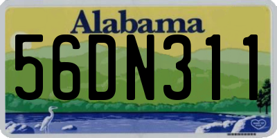 AL license plate 56DN311