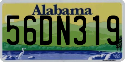 AL license plate 56DN319