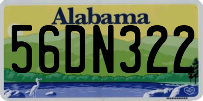 AL license plate 56DN322