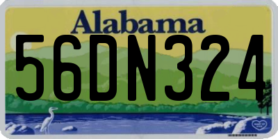 AL license plate 56DN324