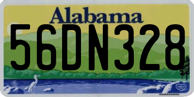 AL license plate 56DN328