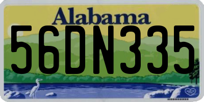AL license plate 56DN335