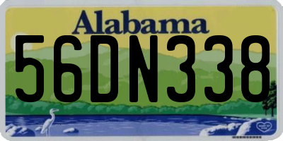 AL license plate 56DN338