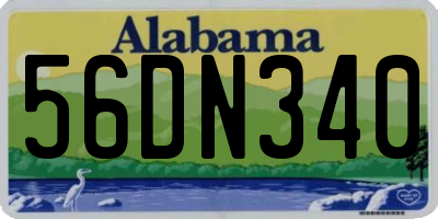 AL license plate 56DN340