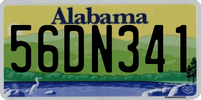 AL license plate 56DN341