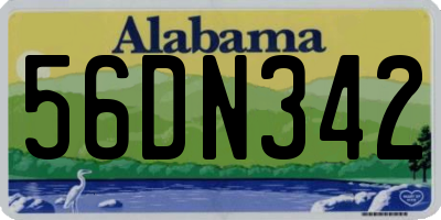 AL license plate 56DN342