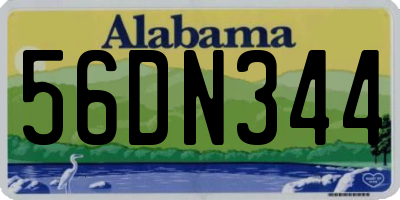 AL license plate 56DN344