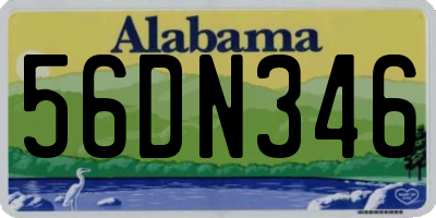 AL license plate 56DN346