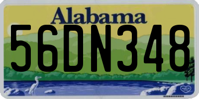 AL license plate 56DN348