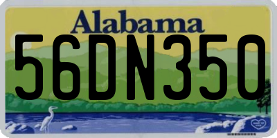 AL license plate 56DN350