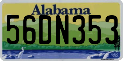 AL license plate 56DN353