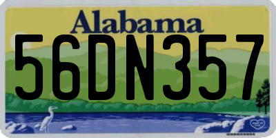 AL license plate 56DN357