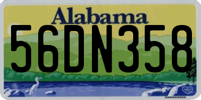 AL license plate 56DN358