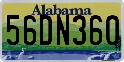 AL license plate 56DN360