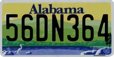 AL license plate 56DN364