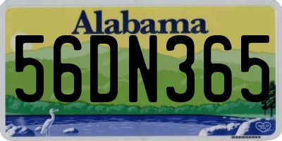 AL license plate 56DN365