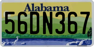 AL license plate 56DN367