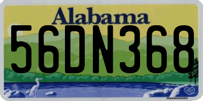 AL license plate 56DN368