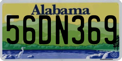 AL license plate 56DN369